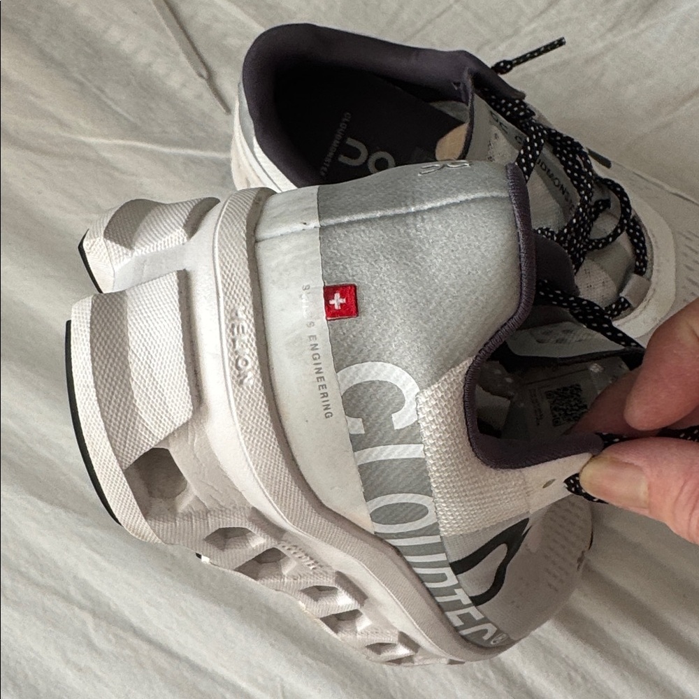 On Running White and Black Athletic Shoes - Picture 12 of 12
